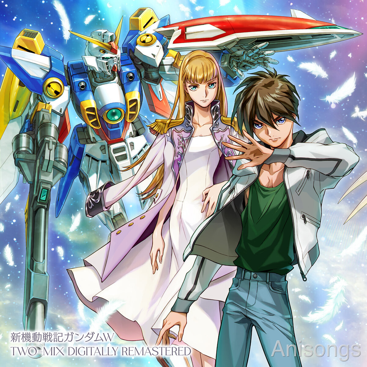 TWO-MIX 30th Anniversary CDs Released Today — Gundam Wing Theme Song Remastered Collection & 30th Anniversary Updated Album with New Illustrations by Satoshi Ogasawara