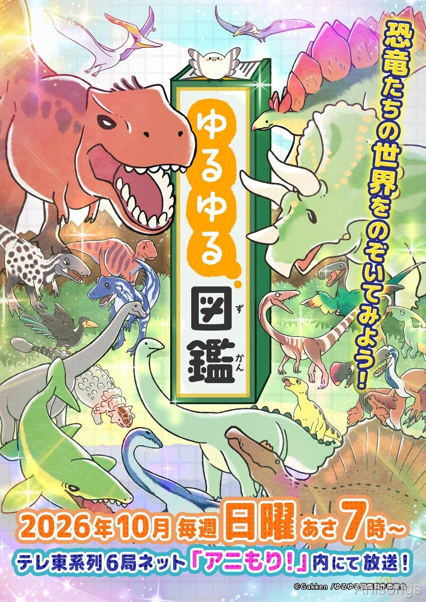 Gakkenの図鑑がアニメに『ゆるゆる図鑑』2026年10月放送決定　ハト役に新田恵海　テレ東系「アニもり！」枠